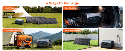 CTOLITY 500W 1800W Portable Power Station Lifepo4 Battery AC Solar Generator Pure Sine Wave Emergency Energy Storage Supply